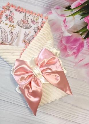 Плюшевий двосторонній конверт плед