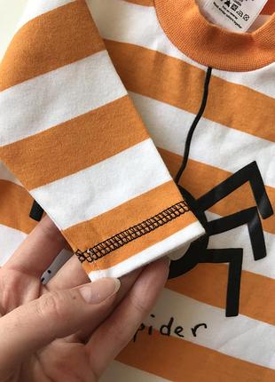 Срочно!последний шанс!бодик человечек полосатый «паучек» для новорождённого