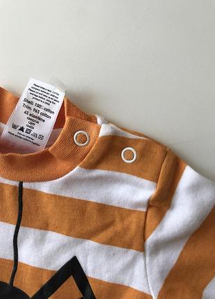 Срочно!последний шанс!бодик человечек полосатый «паучек» для новорождённого