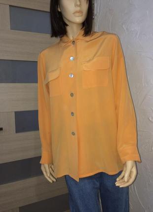 Modissa чудова блузка вільного крою з натурального шовку3 фото