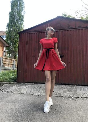 Сукня червона міні 2