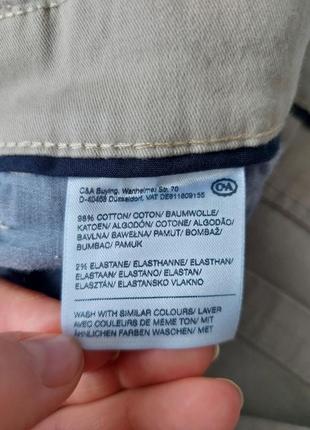 Шикарные тонкие летние брюки canda c&a р. 52-54 (36/32)зауженые/бежевые/германия10 фото