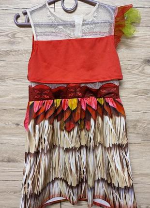 Детский костюм, платье моана, покахонтас на 5-6 лет6 фото
