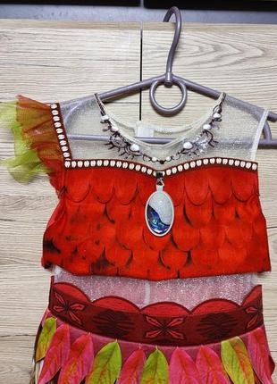 Детский костюм, платье моана, покахонтас на 5-6 лет2 фото