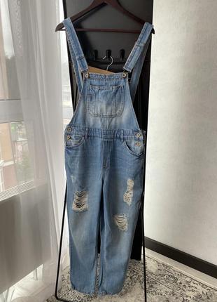 Джинсовый комбенизон zara