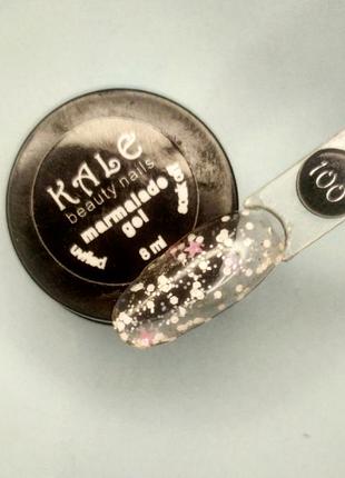 Гель для дизайну нігтів з пластівцями