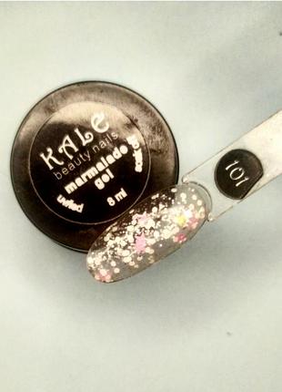 Гель для дизайна ногтей с хлопьями