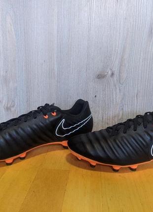 Бутсы копочки кожаные nike tiempo legend 7 academy fg2 фото