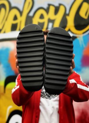 Тапки тапочки adidas yeezy slide black шлепки2 фото