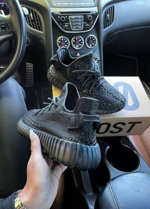 Кросівки yeezy boost 350 static black all reflective кроссовки3 фото