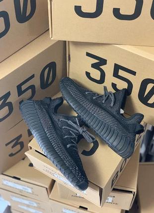 Кросівки yeezy boost 350 static black all reflective кроссовки9 фото