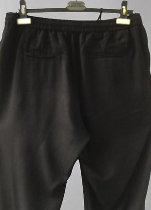 Завужені брюки з високою посадкою на резинці moddison,100% віскоза (довжина 109 см)7 фото
