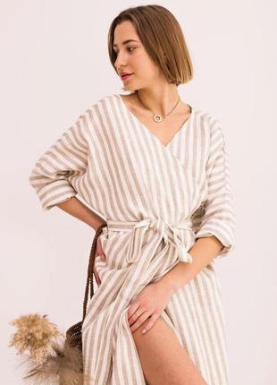 Сукня кімоно міді на запах