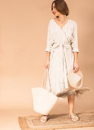 Сукня кімоно міді на запах