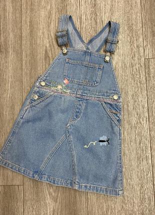 Джинсовый сарафан gap