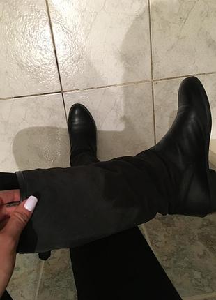 Сапожки натур.кожа и замш