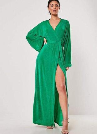 Платье  missguided яркий зелёный цвет