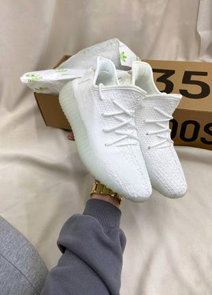 Adidas yeezy boost 350 white (36рр - 45рр) кроссовки белые адидас изи буст