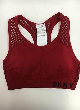 Спортивний бюстгальтер топ середньої щільності з сіткою на спині dkny