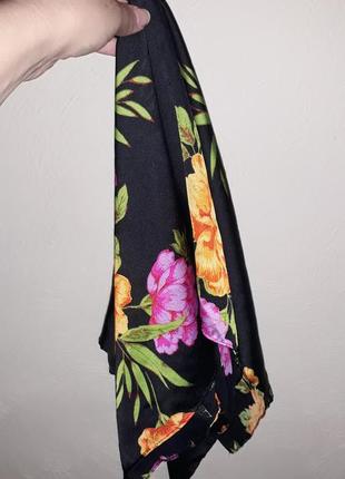 Платок косынка пионы