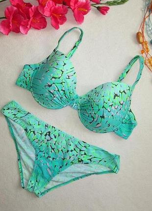 Шикарный раздельный купальник батал принт абстракция c&a rodeo 🌺👙 🌺