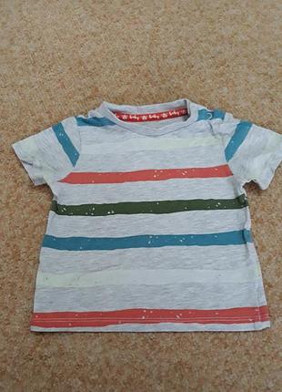 Фирменная футболка 6-9мес