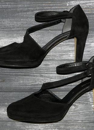 Gabor оригинальные невероятно крутые туфли на устойчивом каблуке5 фото