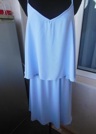 Летнее платье небесно голубого цвета2 фото