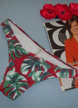 Низ от купальника женские плавки размер 46 / 12 бикини листья