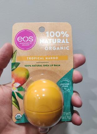 Бальзам для губ манго eos smooth sphere lip balm tropical mango2 фото