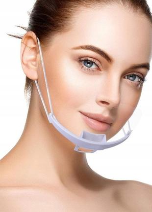 Защитная маска прозрачный мини-козырек для лица носа и рта