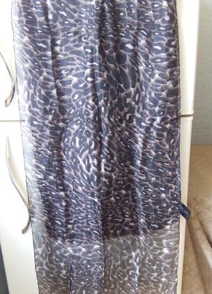Великий шовковий шарф, хустка палантин 100% шовк tcm tchibo4 фото