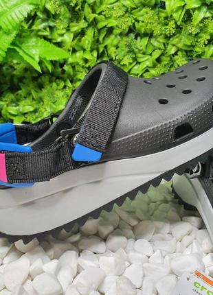 Кроксы crocs черные сабо crocs classic hiker clog