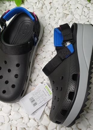 Кроксы crocs черные сабо crocs classic hiker clog2 фото