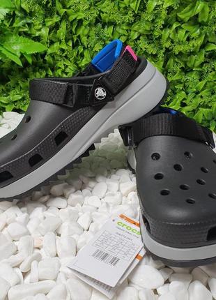 Кроксы crocs черные сабо crocs classic hiker clog5 фото