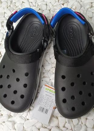 Кроксы crocs черные сабо crocs classic hiker clog7 фото