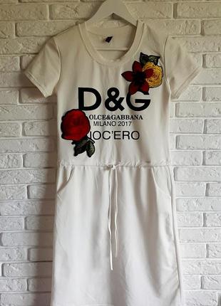 Платье в стиле d&g(турция)