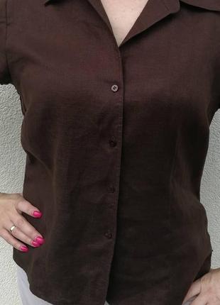 Вінтажна льняна  блуза marco pecci2 фото
