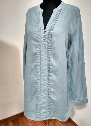 ,,100% лён фирменная натуральная льняная базовая туника супер качество!!!