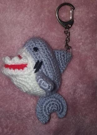 Брелок іграшка акула ручна робота6 фото