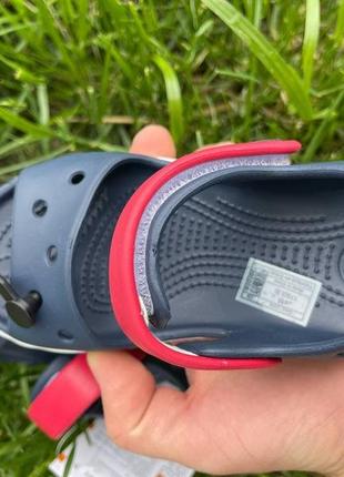 Сандалии crocs crocband kids navy/red6 фото