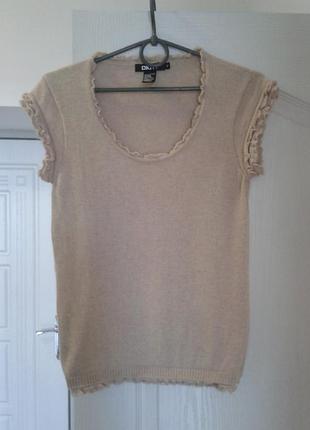 Шерстяной джемпер-топ dkny