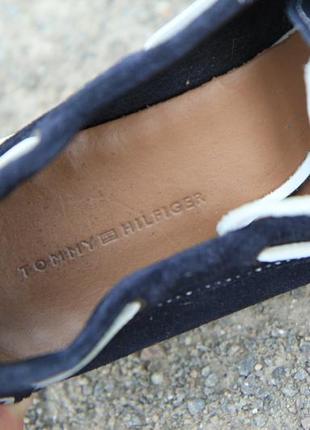 Tommy hilfiger martha женские кожаные синие топсайдеры мокасины р.416 фото