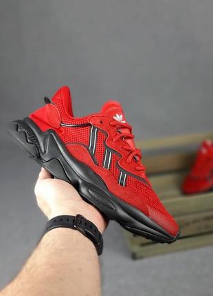 Мужские кроссовки adidas ozweego красные / чоловічі кросівки червоні