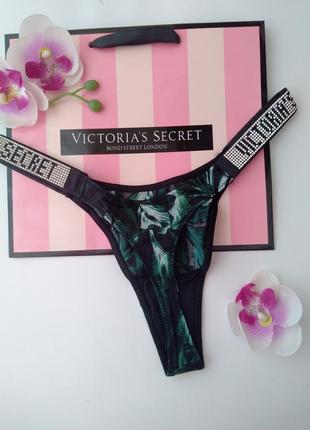 Victoria's secret original xs s m l xl трусики стринги с камнями3 фото