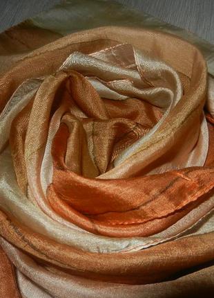 Франция!шарф,шарфик в бежевых тонах,натуральный шелк,reine seide