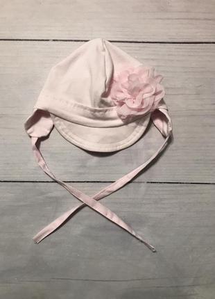 Шапка панамка з козирком на зав'язках