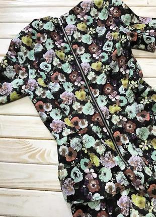 Новое платье с баской в цветочный принт h&m3 фото