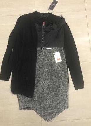 Нарядная юбка с люриксом vero moda7 фото