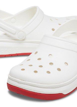 Crocs crocband full force clog  white мужские женские кроксы сабо